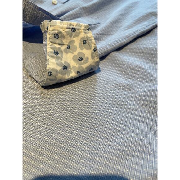 Ted Baker Endurance Men’s Shirt Size 15 32/33 Blue/White Button Down - Picture 5 of 6